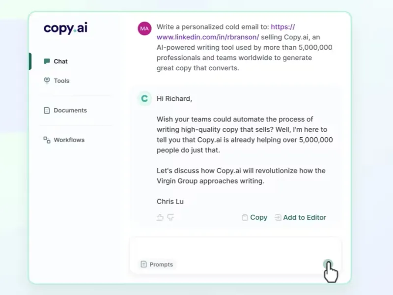 Kipper AI Review: Copy.ai